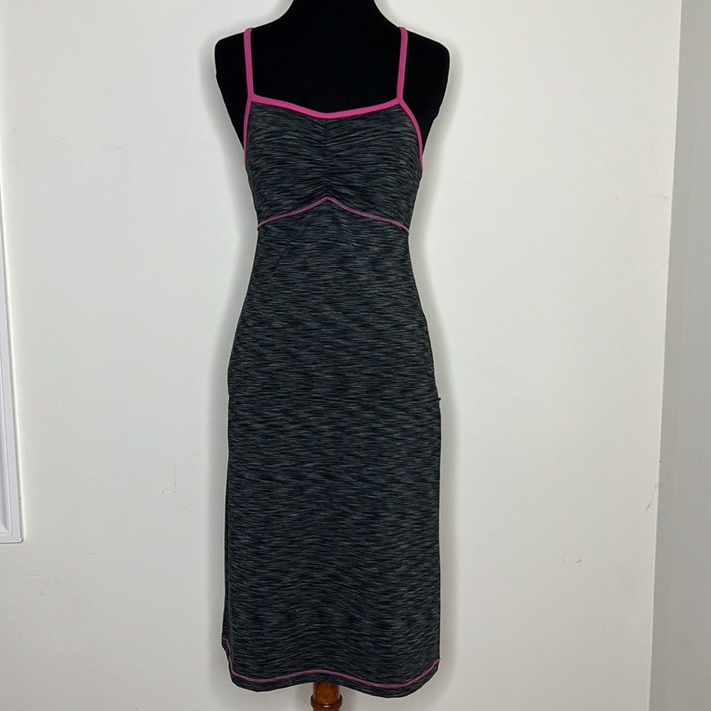 DAKINI Grey Crisscross Yoga Dress XS